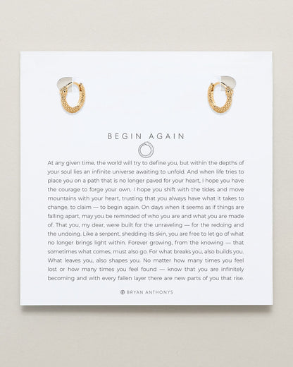 Begin Again Mini Hoop Earrings