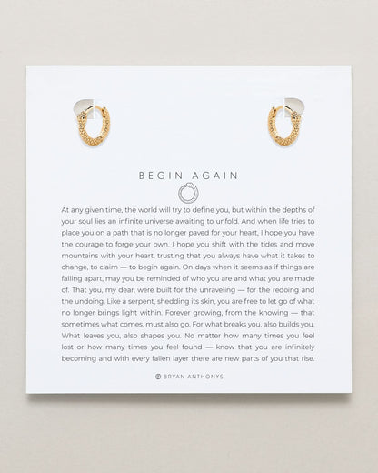 Begin Again Mini Hoop Earrings