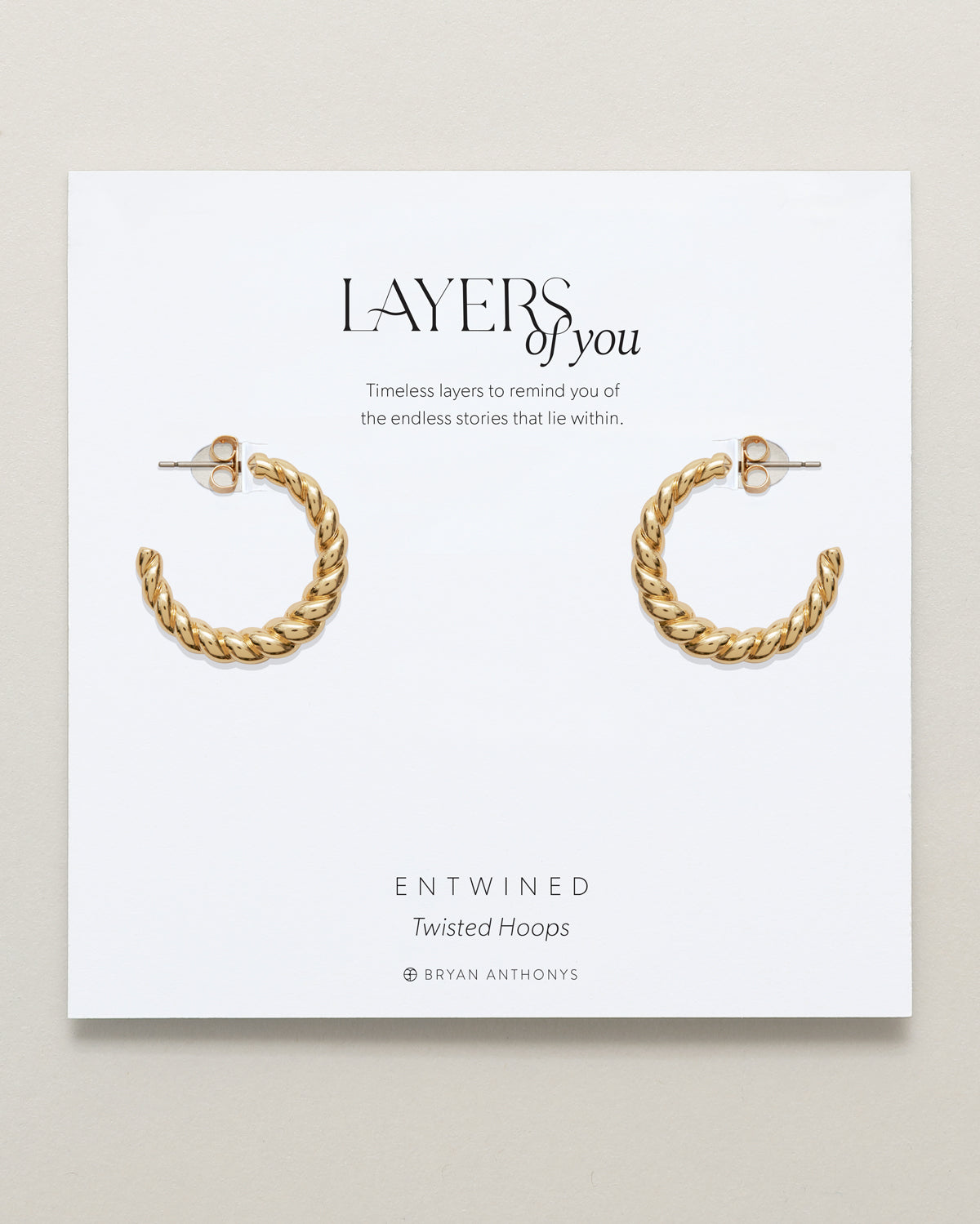 Entwined Twisted Hoop Earrings