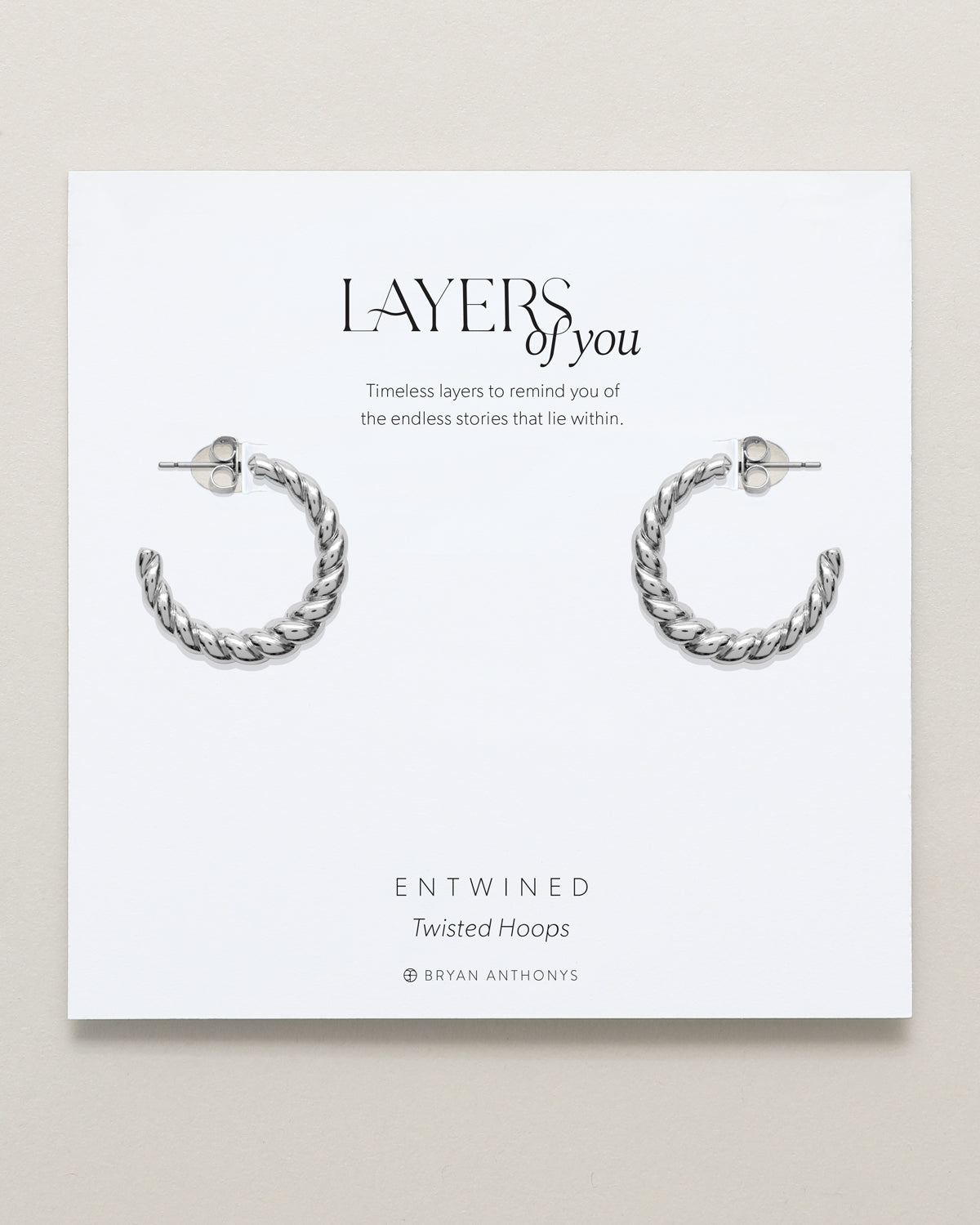 Entwined Twisted Hoop Earrings