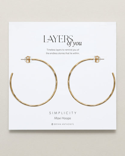 Simplicity Maxi Hoop Earrings