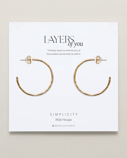 Simplicity Midi Hoop Earrings