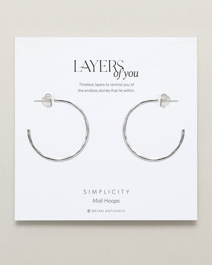 Simplicity Midi Hoop Earrings