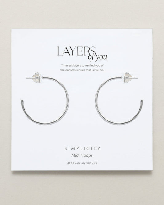 Simplicity Midi Hoop Earrings