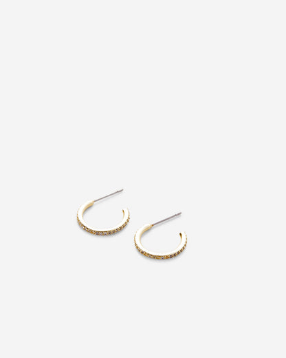 Simplicity Pave Hoop Earrings