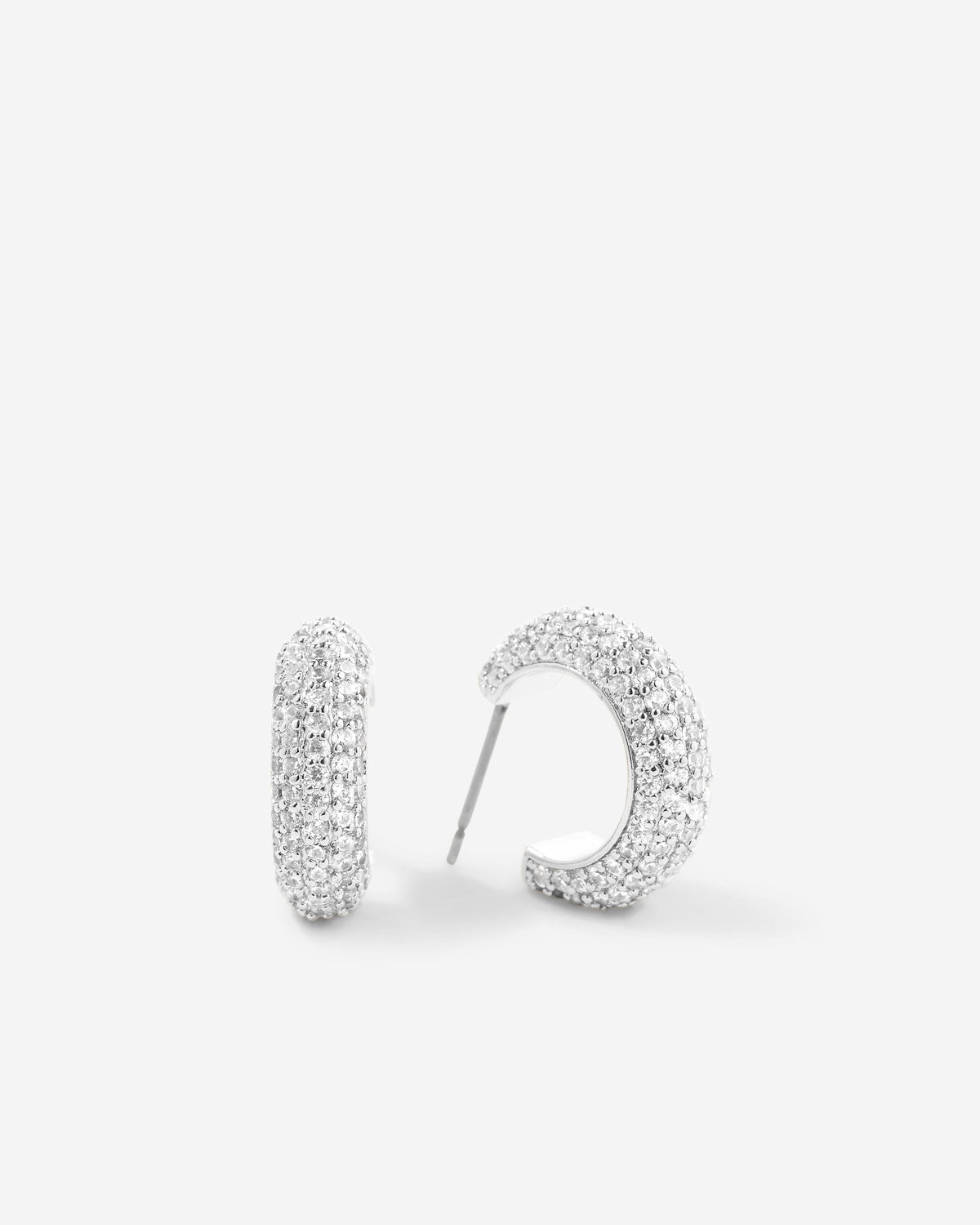 Unstoppable Pave Mini Hoop Earrings