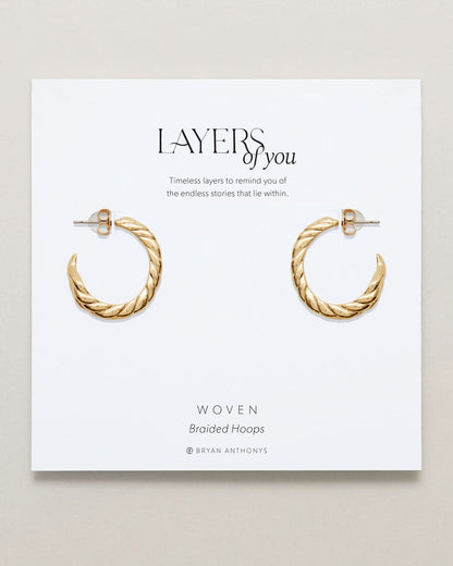 Woven Braided Hoop Earrings