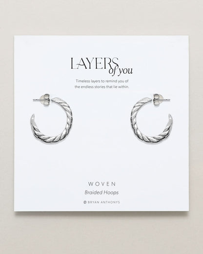 Woven Braided Hoop Earrings