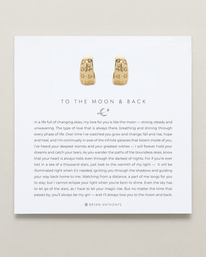 To the Moon and Back Hoop Earrings