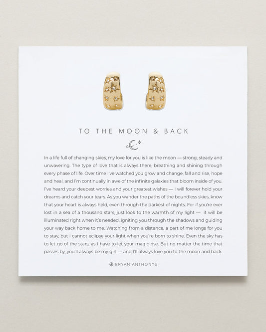 To the Moon and Back Hoop Earrings