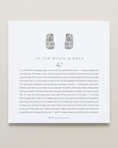 To the Moon and Back Hoop Earrings