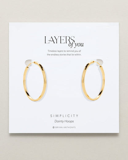 Simplicity Dainty Hoop Earrings
