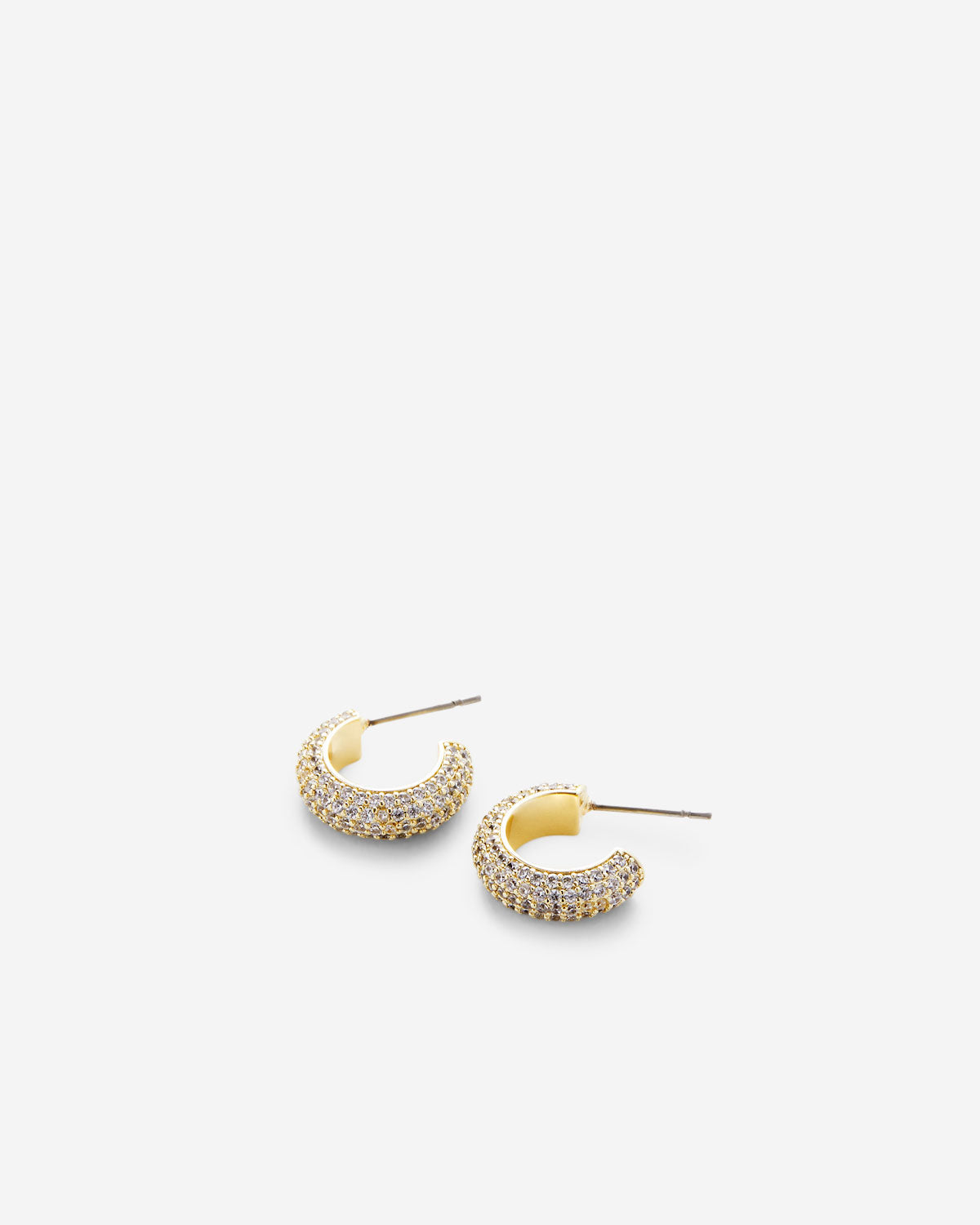 Unstoppable Pave Mini Hoop Earrings