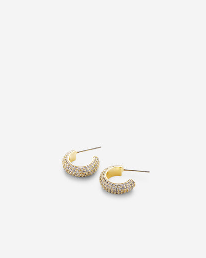Unstoppable Pave Mini Hoop Earrings