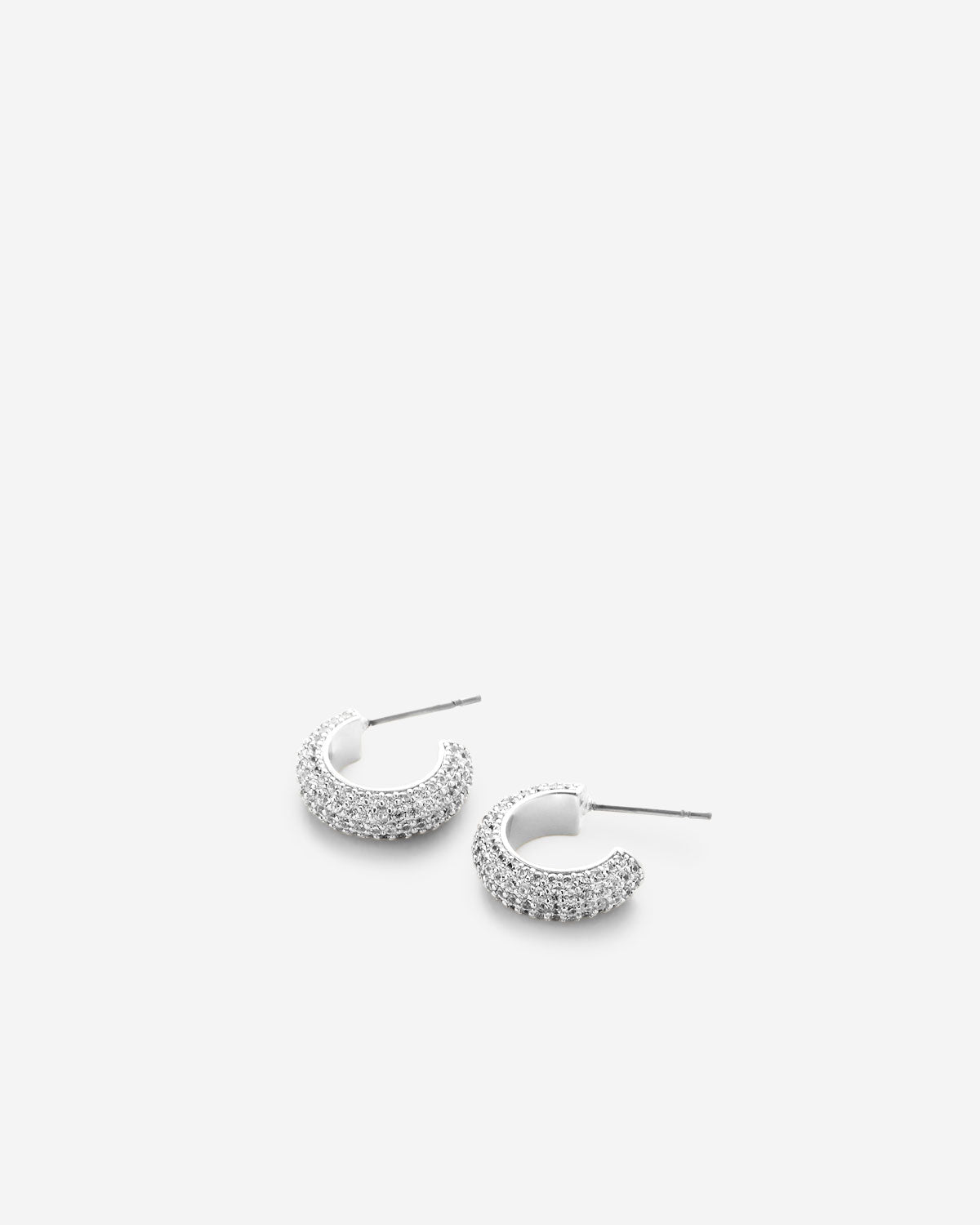 Unstoppable Pave Mini Hoop Earrings