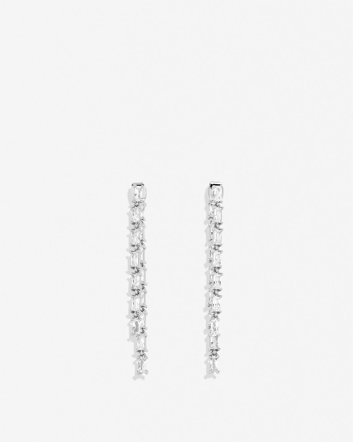 By My Side Baguette Chandelier Earrings