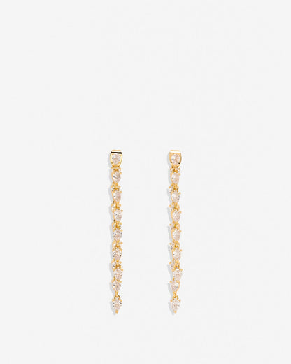 By My Side Pear Cut Chandelier Earrings