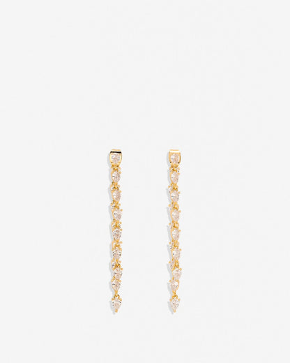 By My Side Pear Cut Chandelier Earrings