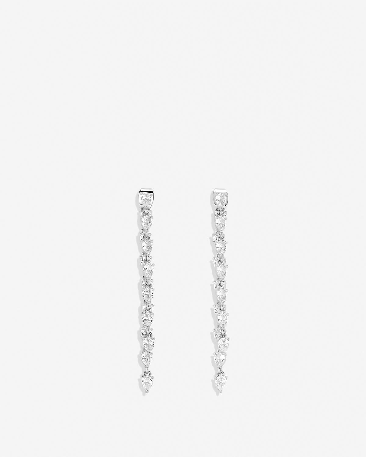 By My Side Pear Cut Chandelier Earrings