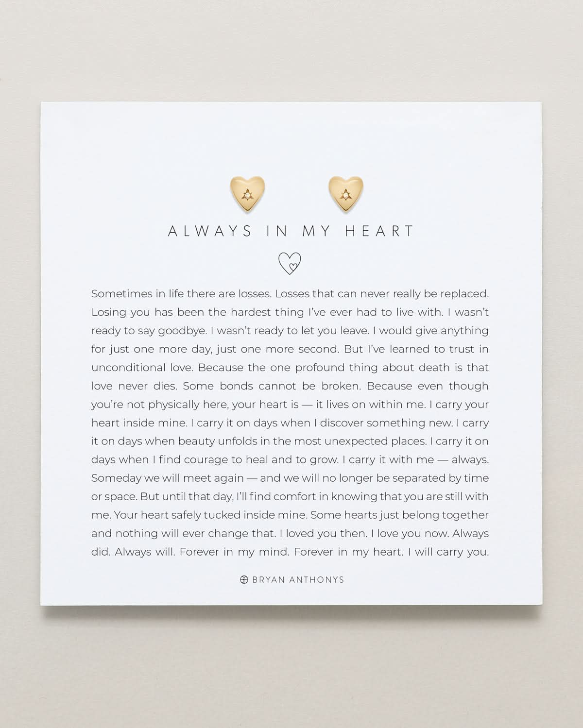 Always In My Heart Icon Stud Earrings
