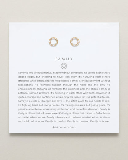 Family Stud Earrings