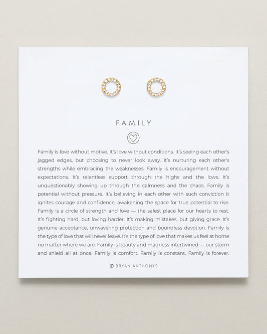 Family Stud Earrings