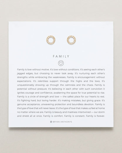 Family Stud Earrings