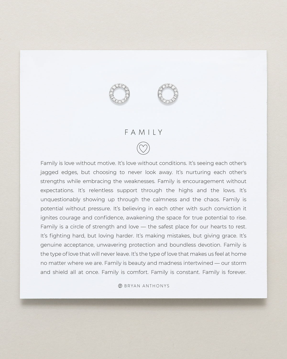 Family Stud Earrings