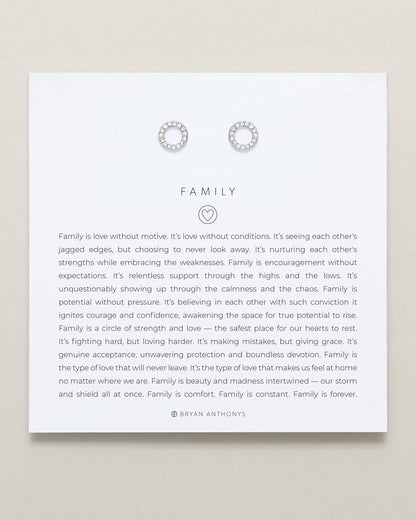 Family Stud Earrings