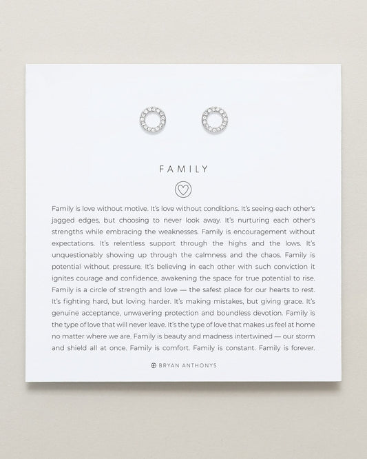 Family Stud Earrings