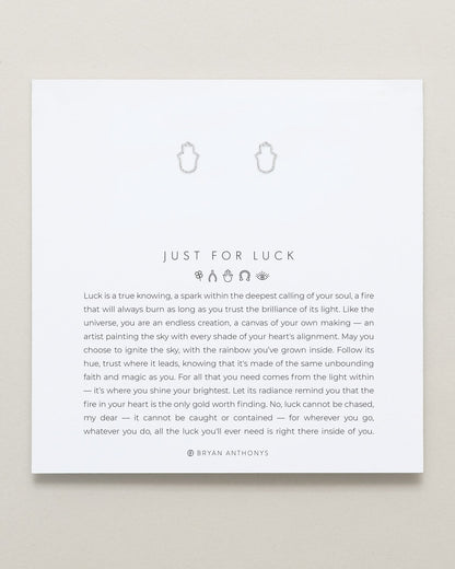 Just For Luck Hamsa Earrings