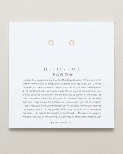 Just For Luck Horseshoe Earrings