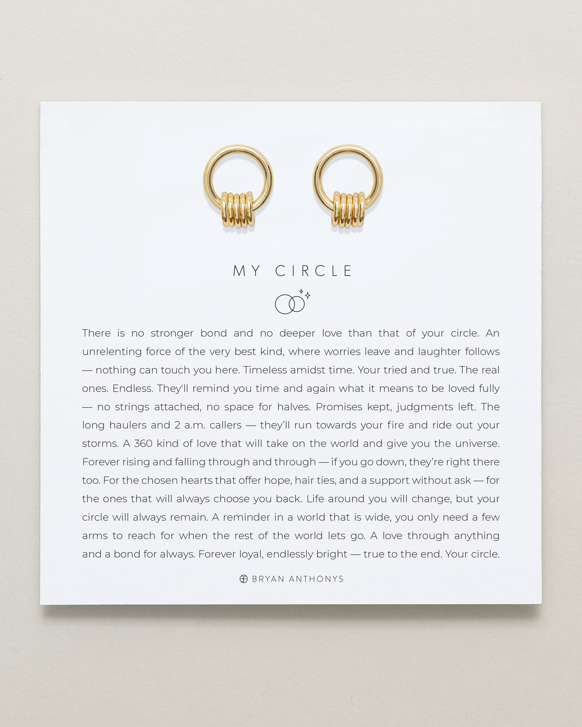 My Circle Drop Earrings