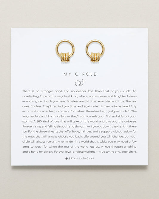 My Circle Drop Earrings