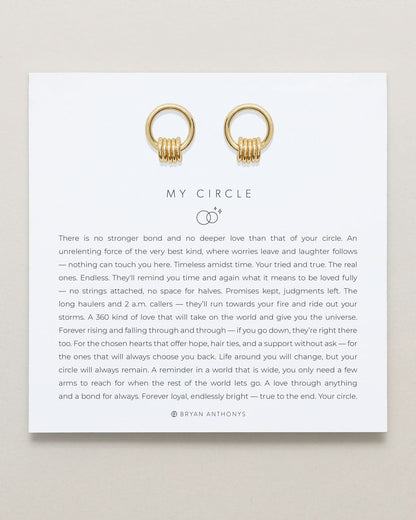 My Circle Drop Earrings