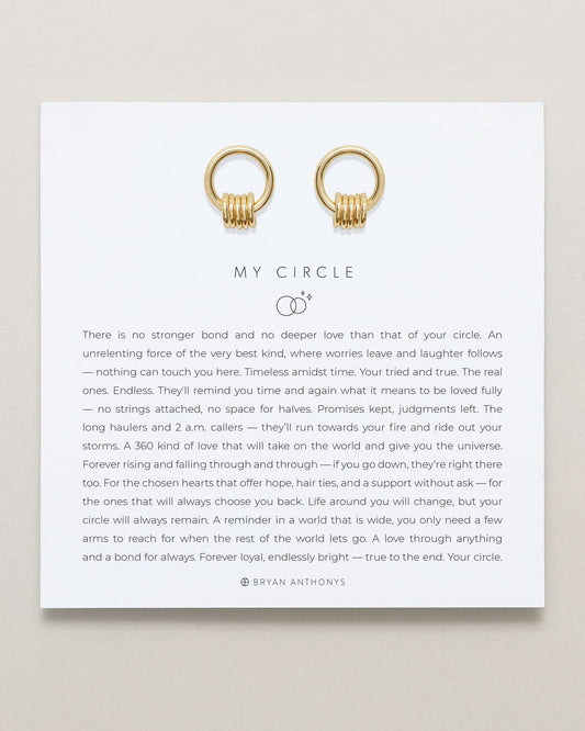 My Circle Drop Earrings