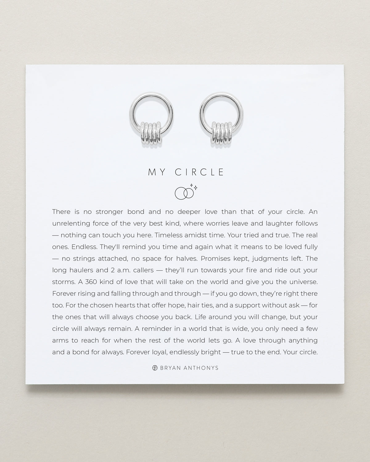 My Circle Drop Earrings