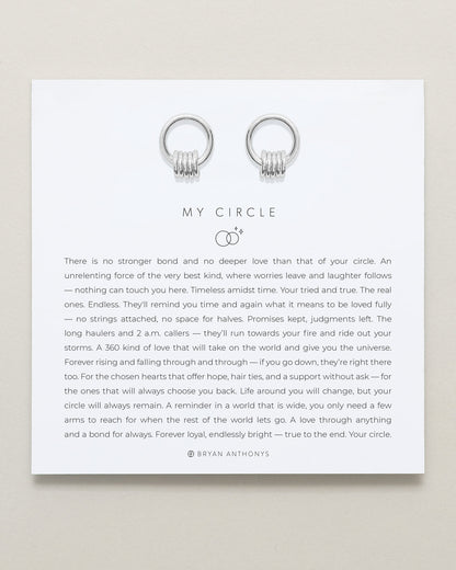 My Circle Drop Earrings
