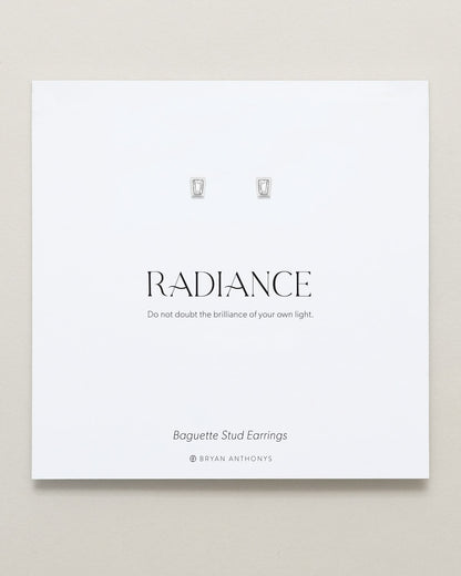 Radiance Baguette Stud Earrings