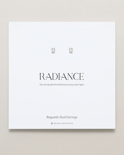 Radiance Baguette Stud Earrings
