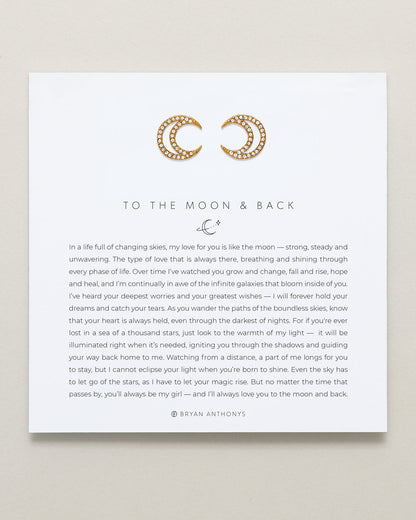 To the Moon and Back Stud Earrings