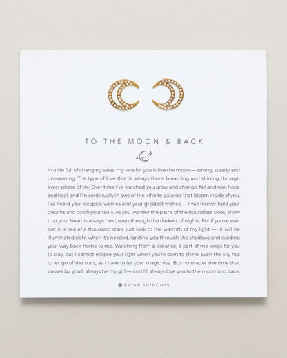 To the Moon and Back Stud Earrings