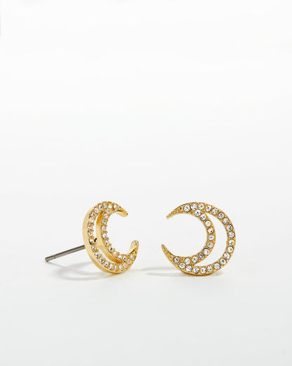 To the Moon and Back Stud Earrings