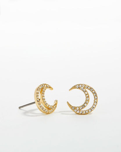 To the Moon and Back Stud Earrings