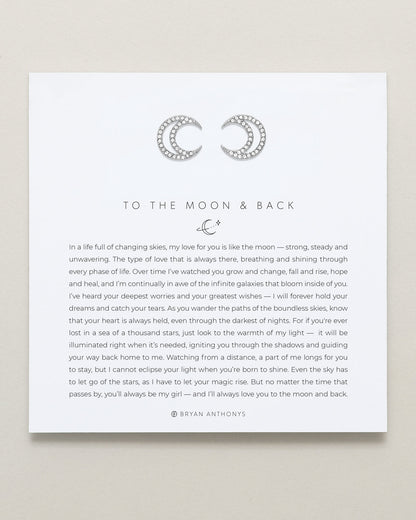 To the Moon and Back Stud Earrings