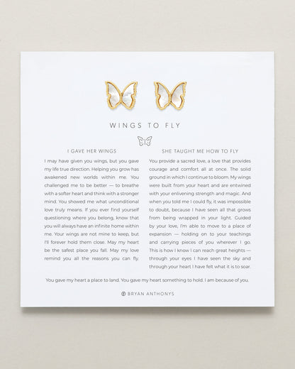 Wings to Fly Stud Earrings