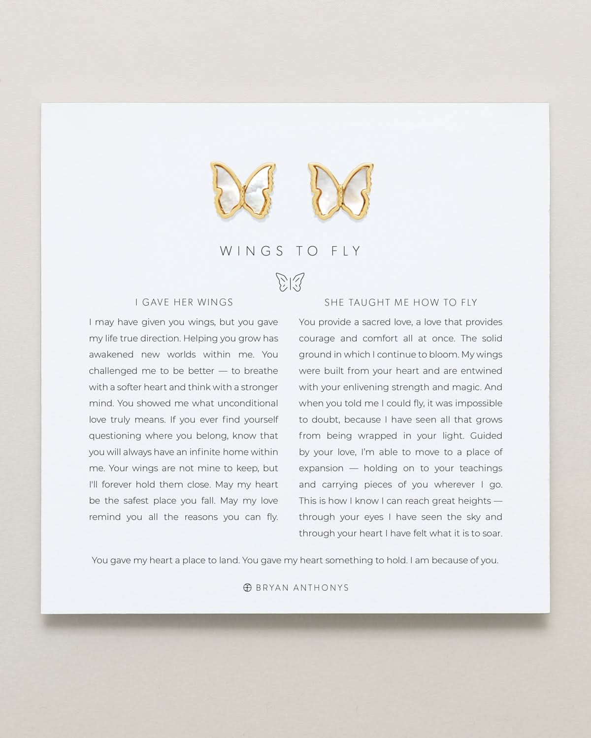 Wings to Fly Stud Earrings