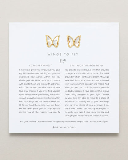 Wings to Fly Stud Earrings