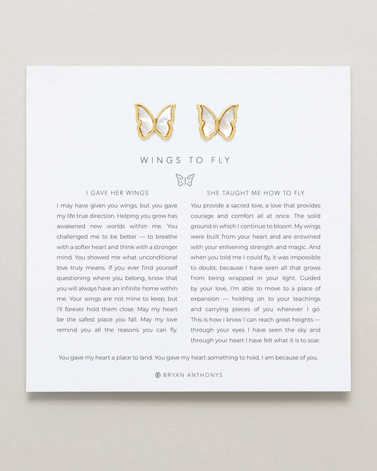 Wings to Fly Stud Earrings