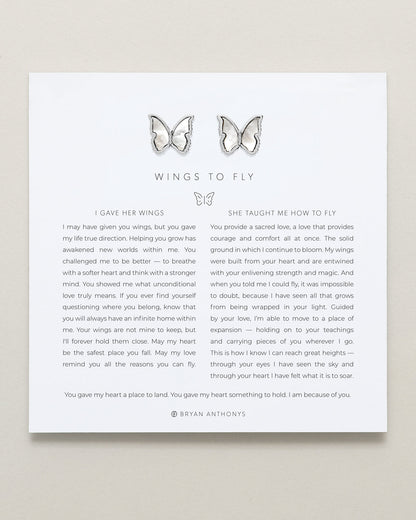 Wings to Fly Stud Earrings